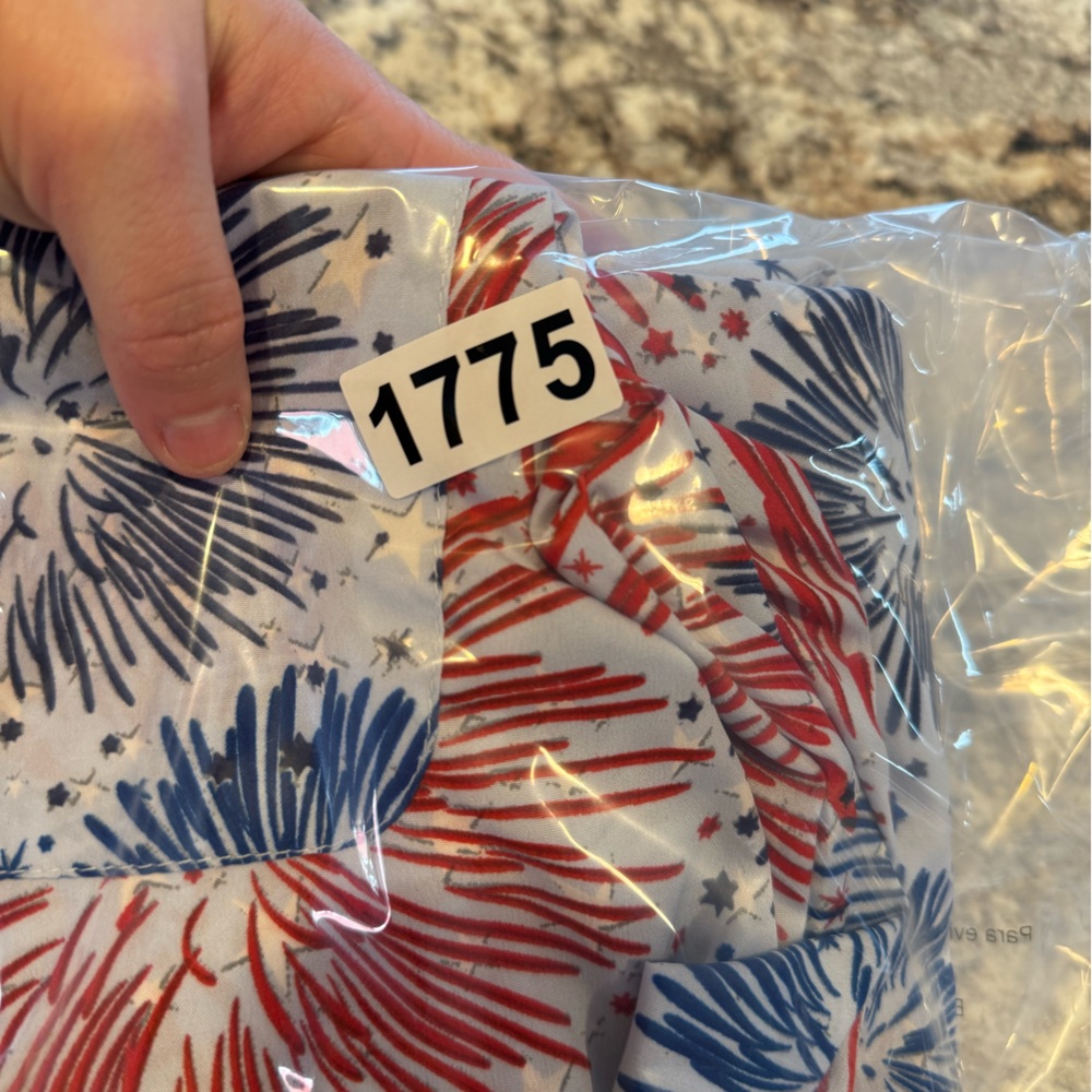 One Resolution Fireworks shirt mens M button up polo 4th of July red blue summer - Picture 8 of 8